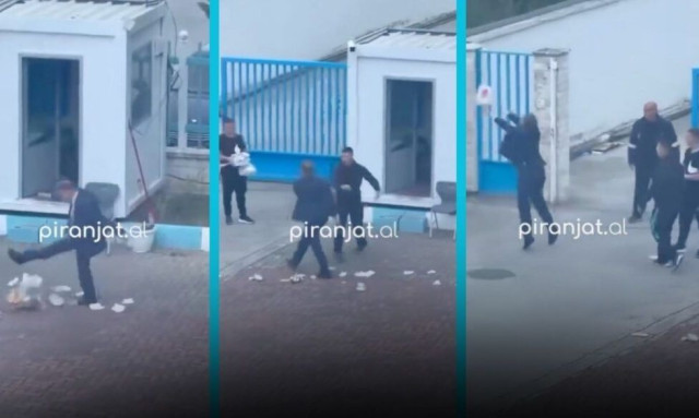 Σάλος στην Αλβανία: Διευθυντής τουρκικού σχολείου πετάει και κλωτσάει το φαγητό μαθητών - Βίντεο