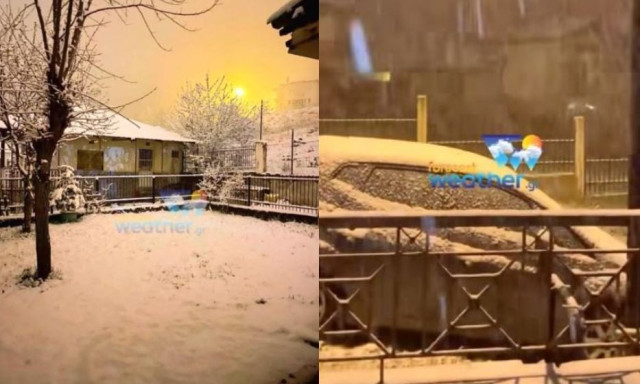 Στα «λευκά» η Ημαθία ένα μήνα πριν το καλοκαίρι: Μαγικές εικόνες από το χιονισμένο τοπίο στο Σέλι