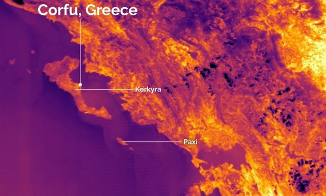 Η Ελλάδα βλέπει τις φωτιές από το διάστημα: Οι πρώτες εικόνες από τους νέους θερμικούς δορυφόρoυς