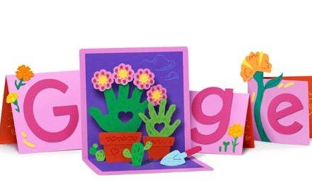 To Google doodle τιμά τη γιορτή της μητέρας