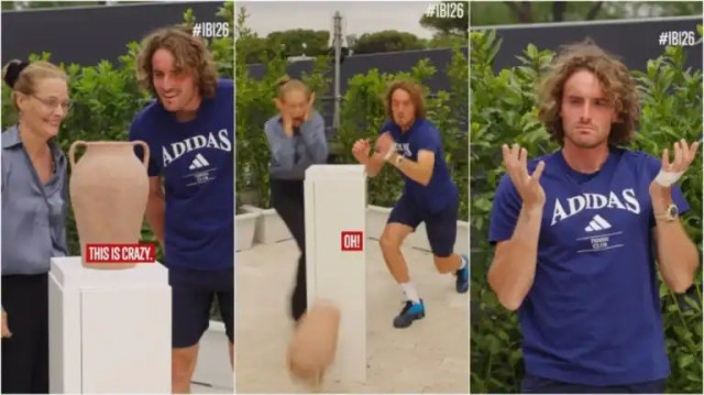 Η φάρσα με τον ρωμαϊκό αμφορέα που «έκοψε τα πόδια» του Στέφανου Τσιτσιπά