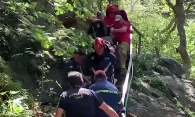 Ρέθυμνο: 70χρονος τουρίστας τραυματίστηκε και εγκλωβίστηκε στο φαράγγι των Μύλων