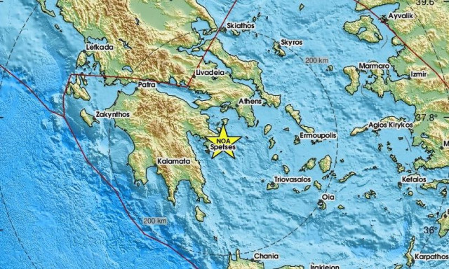 Σεισμός 3,4 Ρίχτερ κοντά στην Ύδρα