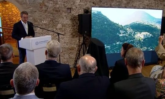 Ο Κυριάκος Μητσοτάκης στον Μυστρά: Ο πολιτισμός μας αποτελεί μια αλυσίδα της εθνικής μας ισχύος 