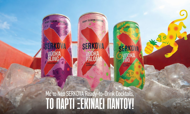 Η Serkova, η No1 Vodka στην Ελλάδα*, στην αγορά των RTD cocktails!