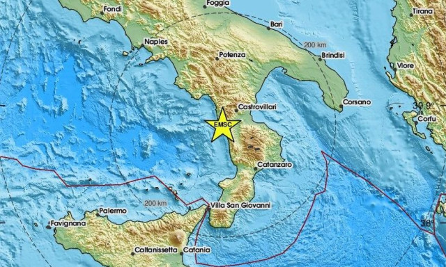 Μεγάλος σεισμός 6,2 Ρίχτερ στη Νότια Ιταλία - Σε περιοχή της Καλαβρίας το επίκεντρο