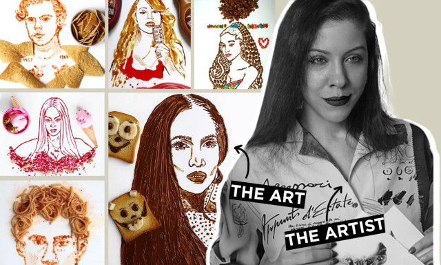 Η food artist που ζωγραφίζει πορτραίτα διασήμων έχοντας για παλέτα…βρώσιμα υλικά