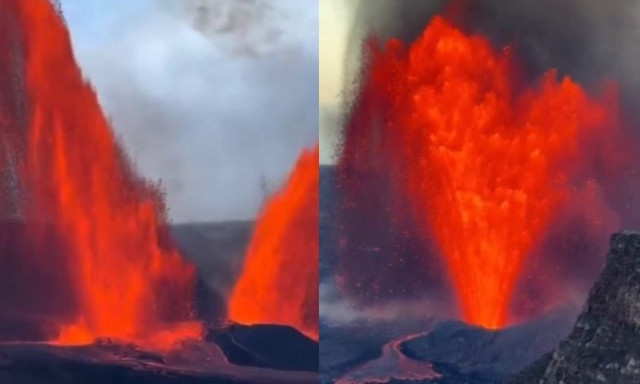 Το ηφαίστειο Kīlauea συνεχίζει να γράφει ιστορία: Εντυπωσιακές εικόνες από την εκτόξευση λάβας