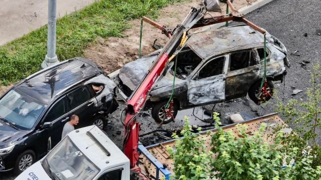 Η στιγμή της ανατίναξης της BMW Χ3 του Ρώσου συνταγματάρχη