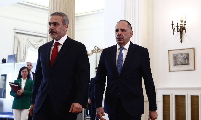 ΗΠΑ: Σύντομο τετ α τετ είχαν Γεραπετρίτης - Φιντάν στη Νέα Υόρκη - Τι συμφώνησαν