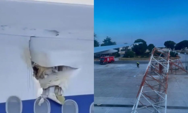 Στιγμές τρόμου στον αέρα: Αεροσκάφος με 267 επιβάτες προσέκρουσε σε πύργο ραντάρ - Βίντεο