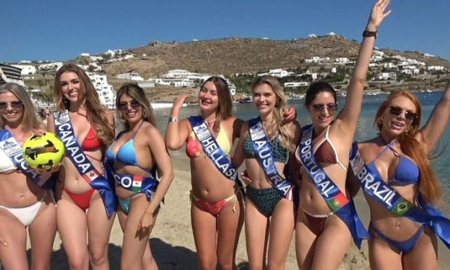 Μύκονος: Οι καλλονές του «Μις Παγκόσμιος Τουρισμός» έκλεψαν την παράσταση