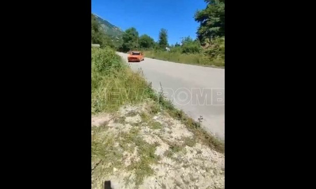 Βίντεο ντοκουμέντο από τη στιγμή που αγωνιστικό αυτοκίνητο βγαίνει εκτός πορείας στο Ράλλυ Δωδώνης