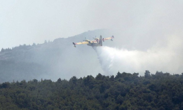 Φωτιά τώρα σε αγροτική έκταση στη Φθιώτιδα - Σηκώθηκαν 2 αεροσκάφη