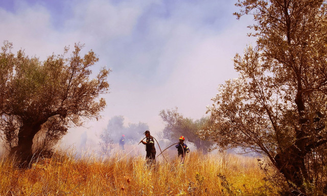 Φωτιά στη Θεσσαλονίκη - Κινητοποιήθηκαν δύο αεροσκάφη και ένα ελικόπτερο - Ήχησε το 112