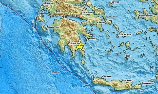 Σεισμός 4,3 Ρίχτερ στη νοτιοανατολική Πελοπόννησο – Αισθητός σε πολλές περιοχές
