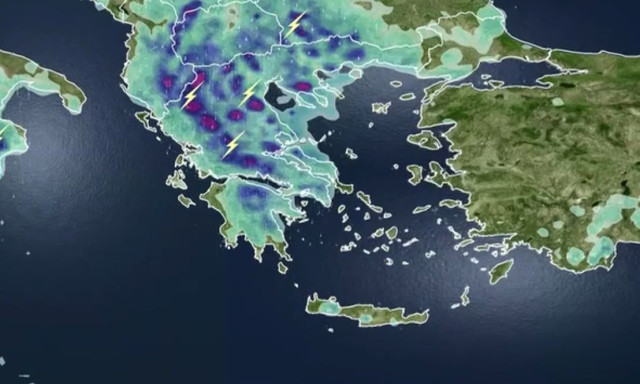 Καιρός: Ξεκινάει διήμερο με επικίνδυνες καταιγίδες - Οι περιοχές που θα επηρεαστούν