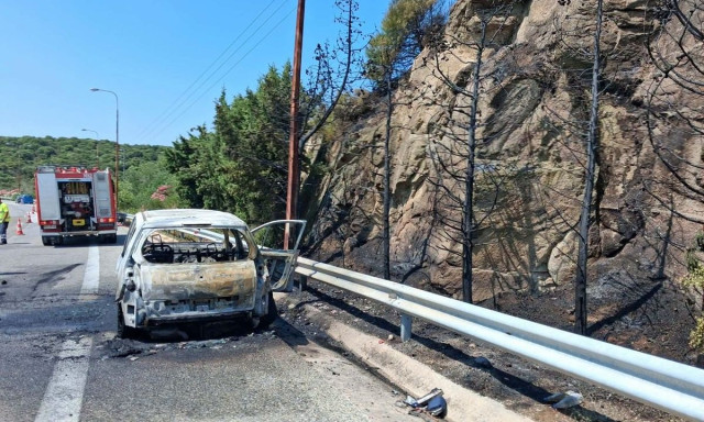 Καβάλα: Φωτιά σε δασική έκταση κοντά στην Εγνατία Οδό – «Λαμπάδιασε» όχημα και επεκτάθηκε