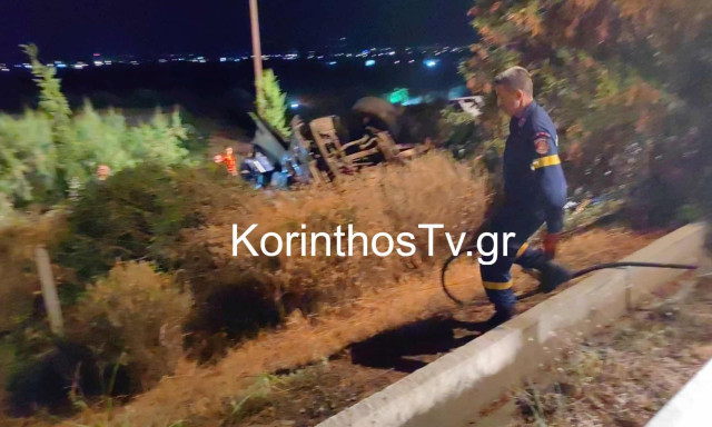 Τραγωδία στην Εθνική Οδό Κορίνθου - Πατρών: Νεκρός 52χρονος οδηγός της νταλίκας που ανετράπη