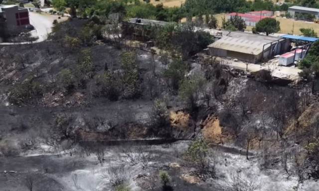 Θεσσαλονίκη: Συγκλονιστικό βίντεο - drone από τις καμένες εκτάσεις σε Ωραιόκαστρο και Φιλοθέη