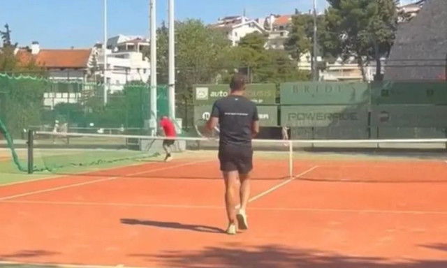Κασσελάκης - Γεωργιάδης έπαιξαν τένις στο Politia Tennis Club
