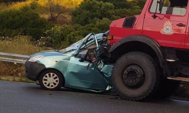 Σπάρτη: Πώς έγινε το τροχαίο δυστύχημα με το νεκρό ζευγάρι - Η μετωπική με το πυροσβεστικό όχημα
