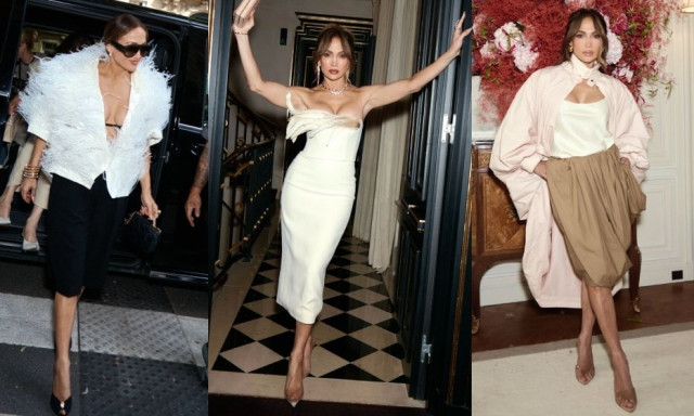 Η Τζένιφερ Λόπεζ έλαμψε στο Παρίσι με haute couture «αέρα», φτερά και διαμάντια