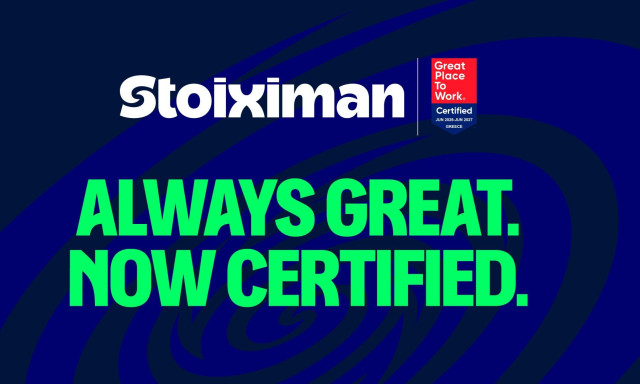 Η Stoiximan απέκτησε την πιστοποίηση Great Place To Work®