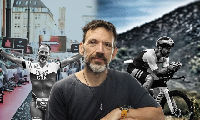 Από την διάγνωση της κόρης του με Διαβήτη Τύπου 1 στο απαιτητικό Τρίαθλο «Ironman»