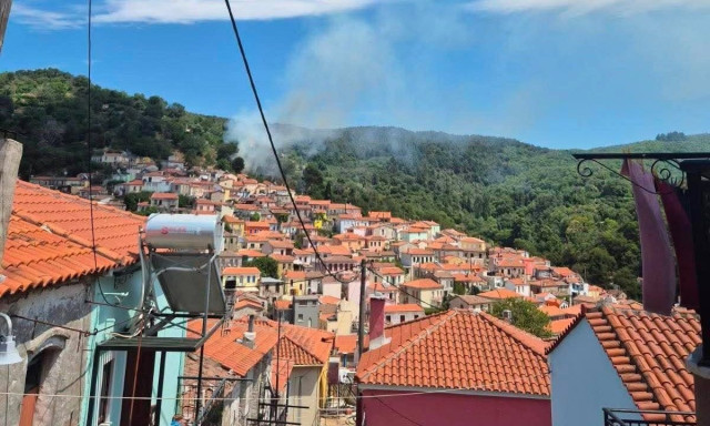 Φωτιά στη Μυτιλήνη - Ήχησε το 112