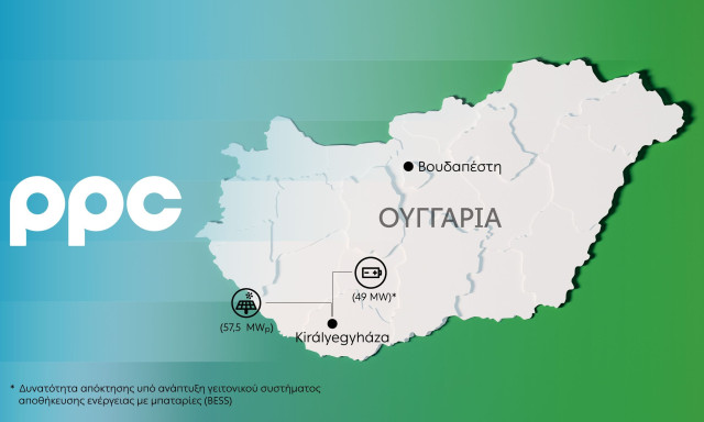 Όμιλος ΔΕΗ: Επεκτείνεται στην αγορά της Ουγγαρίας με νέα έργα ΑΠΕ