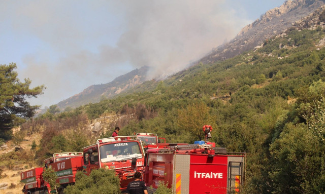 Μεγάλη φωτιά και στην Αττάλεια της Τουρκίας - Εξαπλώνεται λόγω ανέμου - Βίντεο