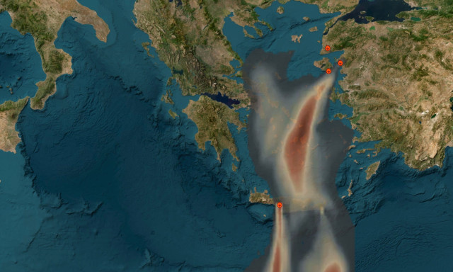 AtmoHub: Μέχρι την Αττική ο καπνός από τις πυρκαγιές στην Τουρκία – Πώς επηρεάζεται το Αιγαίο