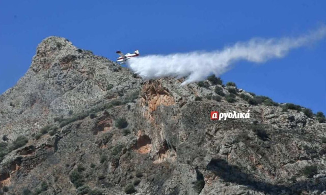 Άργος: Υπό έλεγχο η φωτιά στα Σταθαίικα