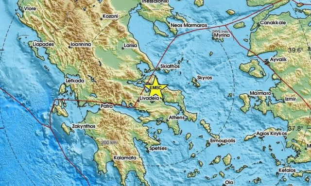 Σεισμός 3,3 Ρίχτερ στην Εύβοια – Κοντά στο Προκόπι το επίκεντρο