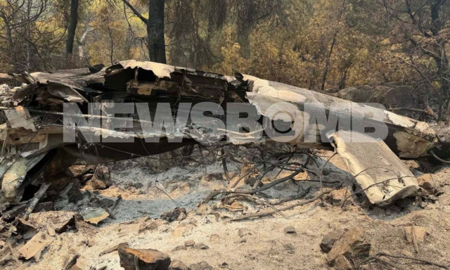 Φωτογραφικό ντοκουμέντο από το δεύτερο ελικόπτερο στην Ψάθα μετά τη συντριβή