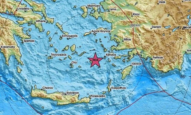 Σεισμός 3,6 Ρίχτερ κοντά στην Αστυπάλαια
