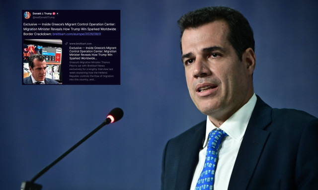 Πλεύρης στο Breitbart: «Η νίκη Τραμπ άλλαξε τη μεταναστευτική πολιτική παγκοσμίως» – Η συνέντευξη που αναδημοσίευσε ο Αμερικανός πρόεδρος