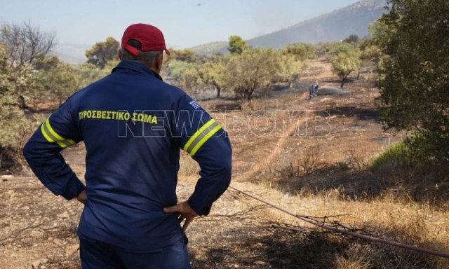 Κουβαράς Αττικής: Από δίκτυο ηλεκτροδότησης η πρόκληση της φωτιάς
