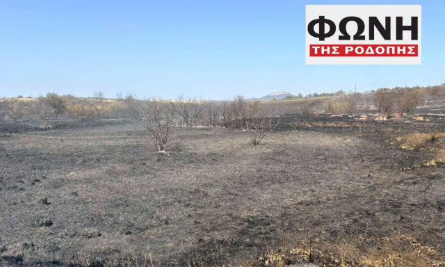 Ροδόπη: Χωρίς ενεργό μέτωπο η φωτιά στον Ίμερο - Κάηκαν δύο αποθήκες