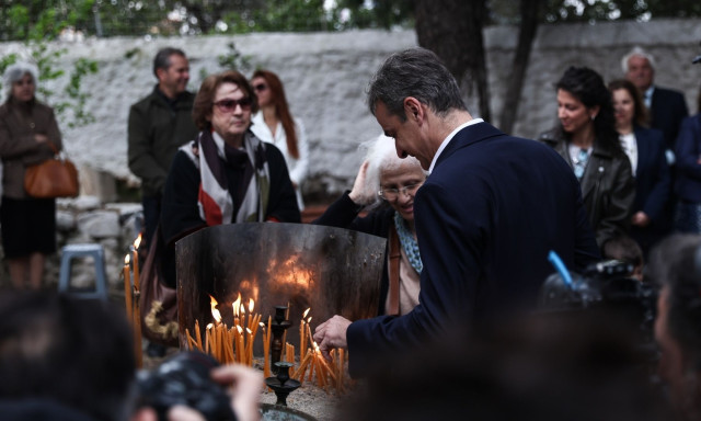 Στη Μονή Μεταμορφώσεως του Σωτήρος στα Χανιά ο Κυριάκος Μητσοτάκης για την Κοίμηση της Παναγίας