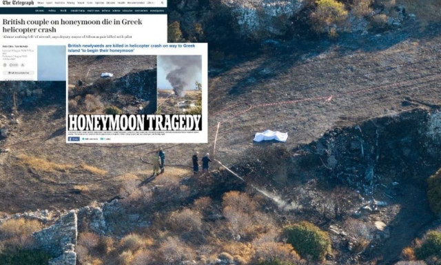 Σίφνος: Αυτοί είναι ο Έλληνας πιλότος και το νιόπαντρο ζευγάρι - Πρώτο θέμα στα βρετανικά ΜΜΕ