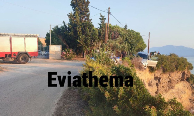 Χαλκίδα: Οδηγός έπεσε σε γκρεμό 15 μέτρων μετά από τροχαίο - Καρέ-καρέ η ανάσυρση του