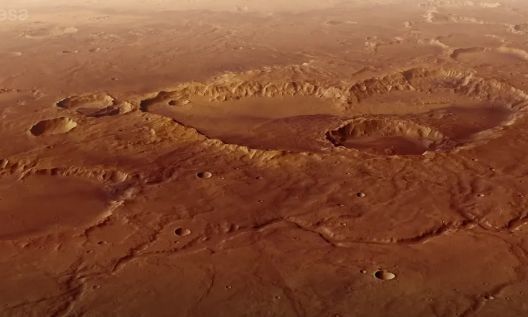 Ο δορυφόρος «Mars Express» κατέγραψε νέο, λεπτομερές βίντεο κρατήρα που εγκλωβίστηκε ο Mark Watney