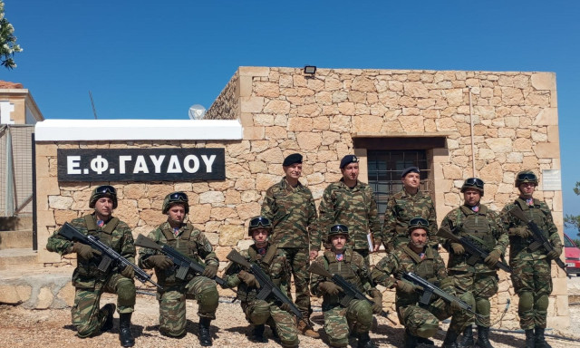 Στο φυλάκιο της Γαύδου ο Αρχηγός ΓΕΣ, Αντιστράτηγος Κωστίδης