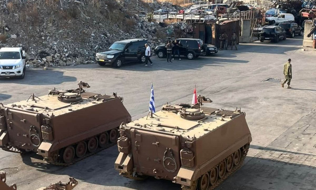 Η Ελλάδα παρέδωσε στρατιωτικό υλικό στις ένοπλες δυνάμεις του Λιβάνου- 13 τεθωρακισμένα και 10 STEYR