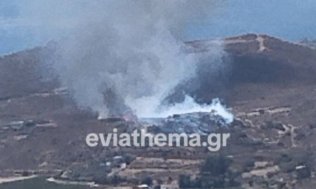 Φωτιά τώρα στην Κάρυστο: Ενισχύθηκαν οι πυροσβεστικές δυνάμεις - Μήνυμα 112 για απομάκρυνση