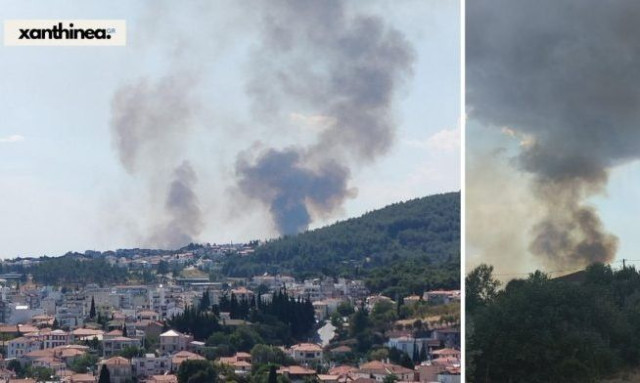 Φωτιά στο Πετροχώρι Ξάνθης: Ενισχύθηκαν οι δυνάμεις - 7 αεροσκάφη και 2 ελικόπτερα στην κατάσβεση