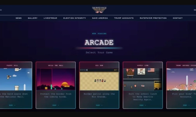 Λευκός Οίκος: Έχει video games στο σάιτ του – Οι χρήστες μπορούν να συλλάβουν μετανάστες