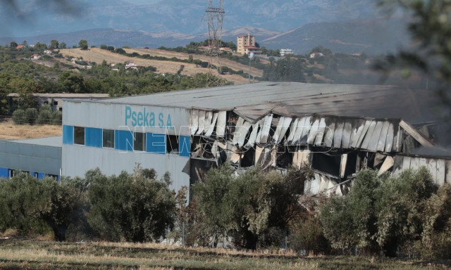 Τανάγρα: Στις φλόγες το εργοστάσιο όπου κατέληξε το Phantom που συνετρίβη - Δείτε εικόνες